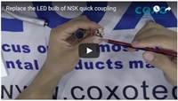 Replace the LED bulb of NSK style quick coupling