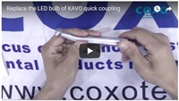 Replace the LED bulb of KAVO style quick coupling